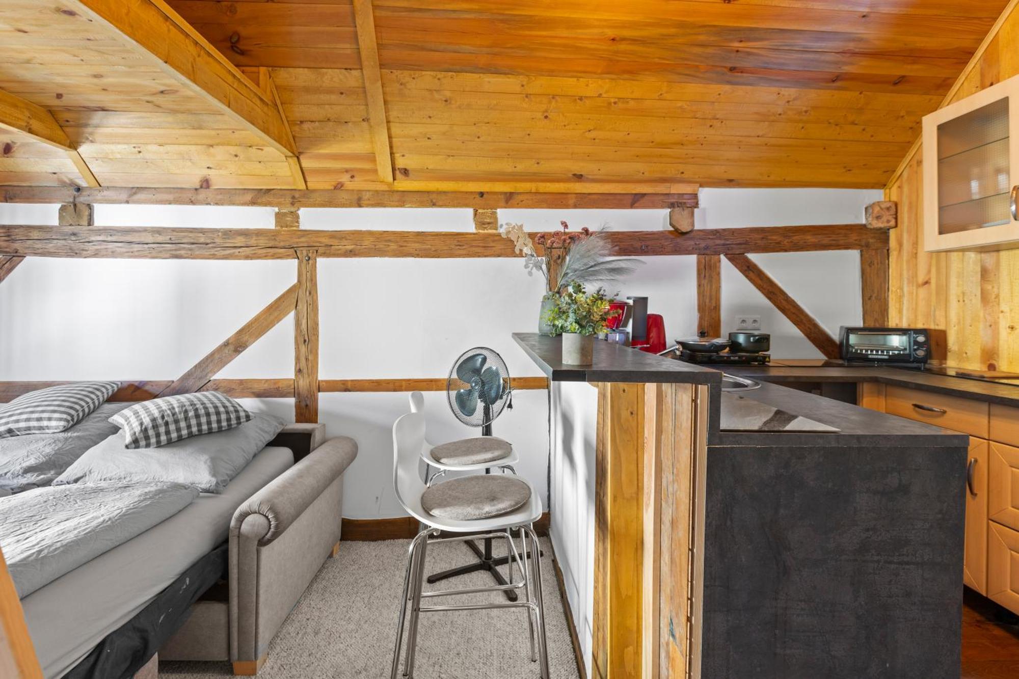Sabina Mounteurwohnung Dachboden I 55 Zoll Tv I Schlafcouch Mit 20Cm Matraze 2 Weitere Schlafplaetze I Kueche I Bad Trebbin Exterior foto